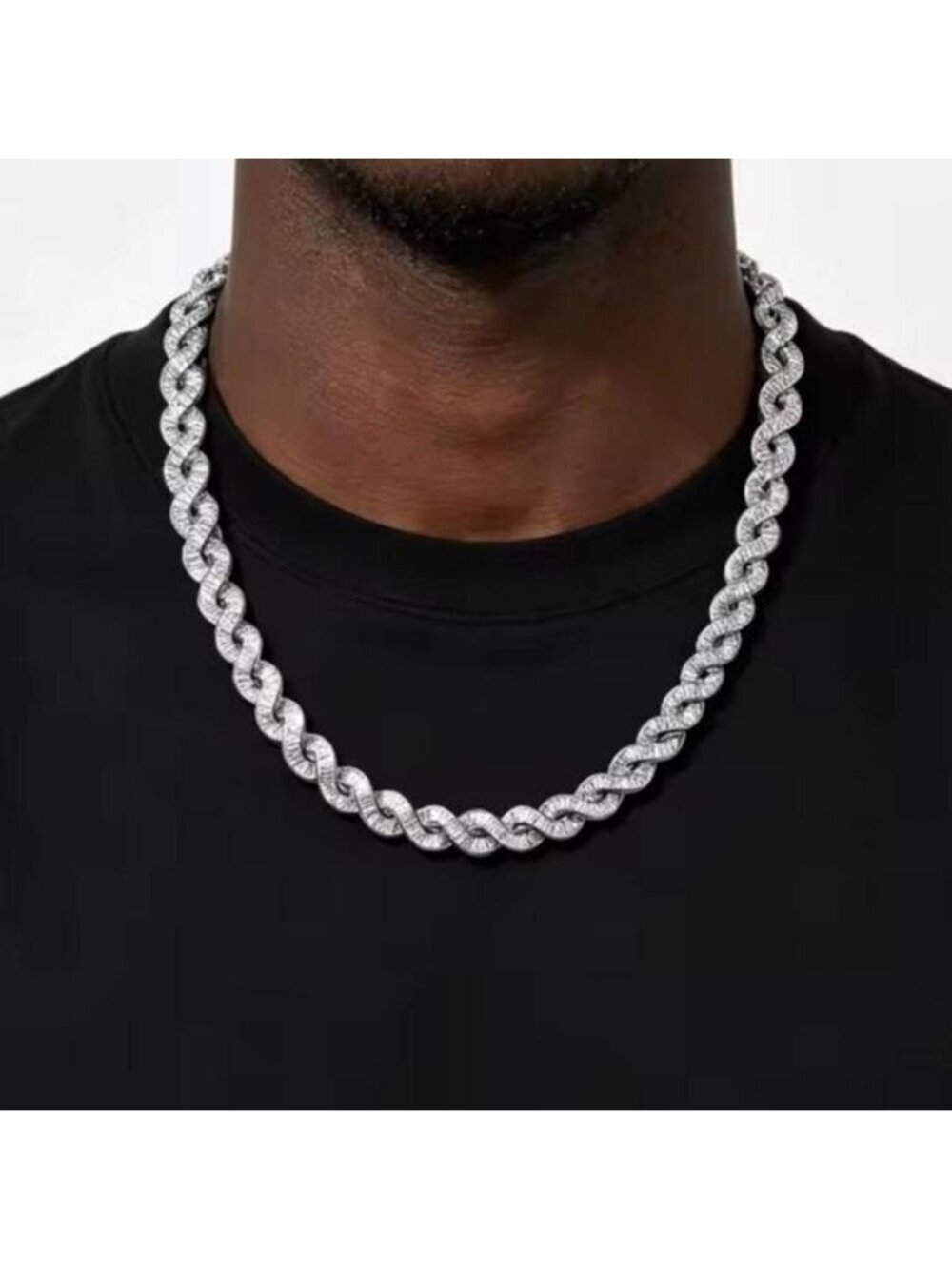 10 Mm Iced Out Cuban Link 20inch